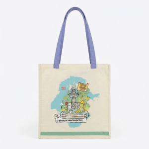 TOTE BAG FUENTE CINTAS COLORES BEIGE